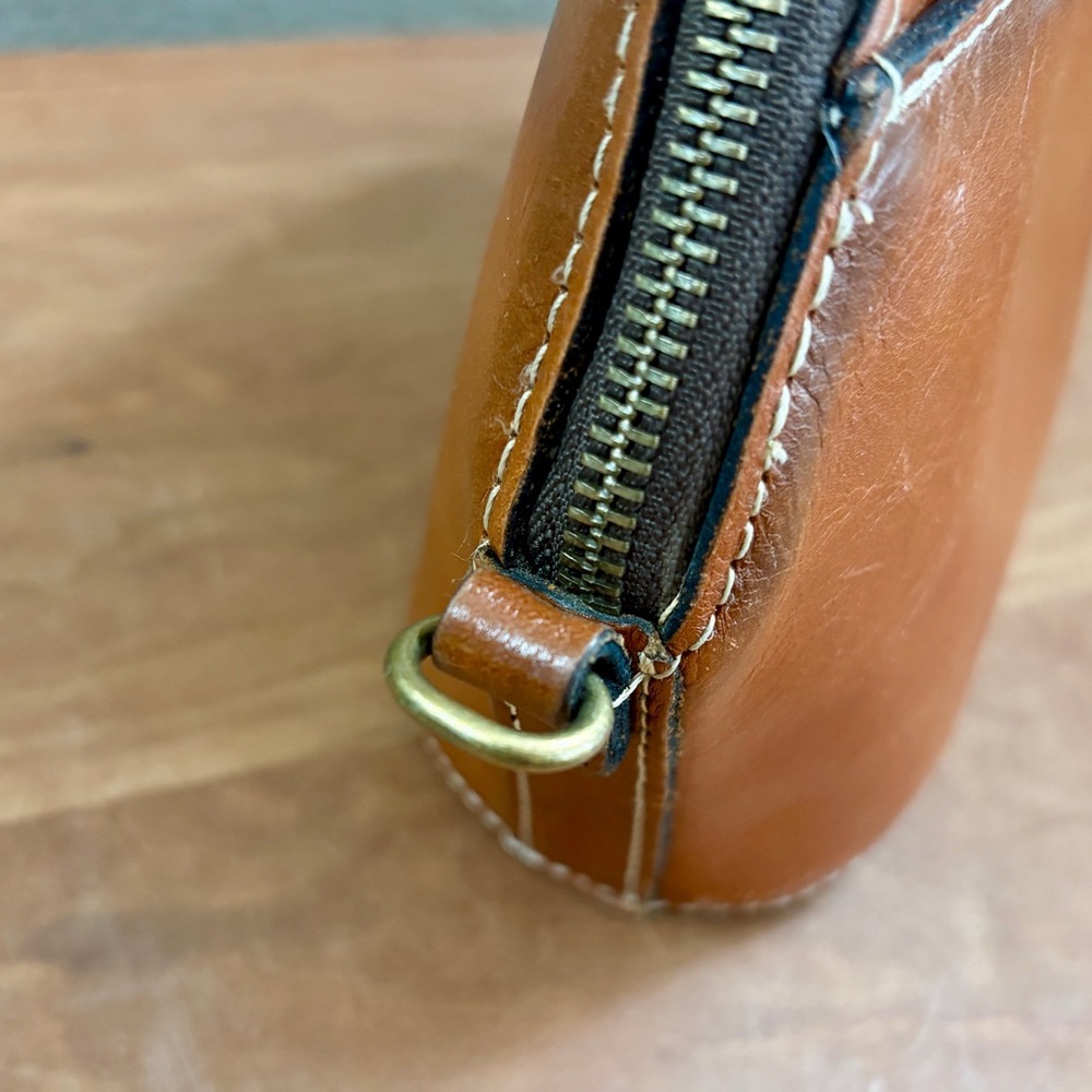 Patricia Nash Lavoria Brown Leather Top Zip Crossbody Bag - No Chain or Strap - Picture 12 of 16